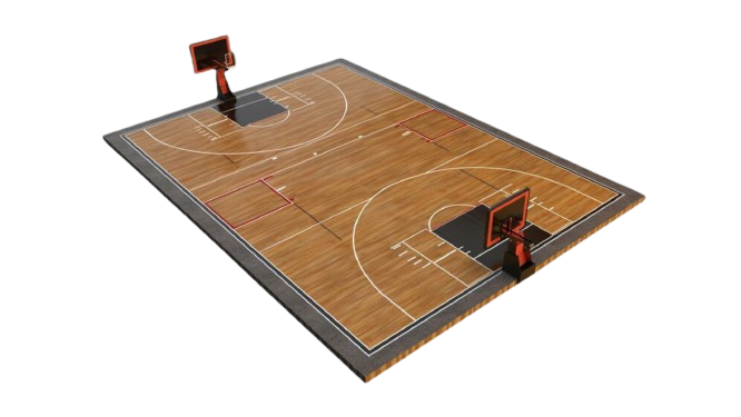 Basketball court plan